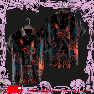 Ash Williams The Evil Dead Horror Movie Halloween Hawaiian Shirt