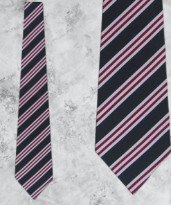 red white and black tie