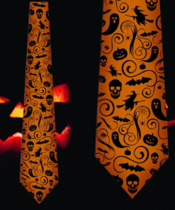 Black and Orange Ties Neckties