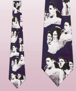 Elvis Presley Repeat - Navy Ties Neckties
