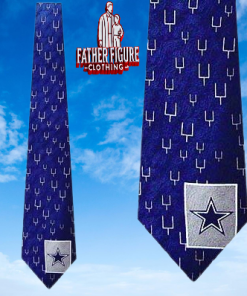 NFL Dallas Cowboys Goal Posts Blue Ties Neckties