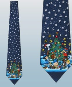 Peanuts Christmas Tree Ties Neckties