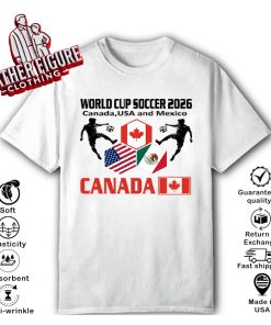 World Cup Soccer 2026 Canada USA And Mexico Shirt