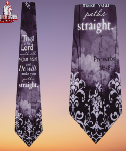 Your Paths Proverbs 3:5-6 Neckties