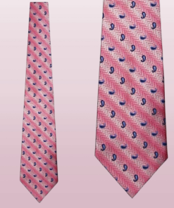 pink and blue paisley tie