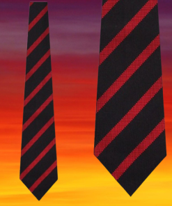 Red and Black Stripe Ties Neckties