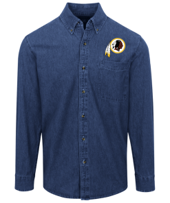 Alternative view of Washington Redskins Logo Denim Shirt for Men and Women