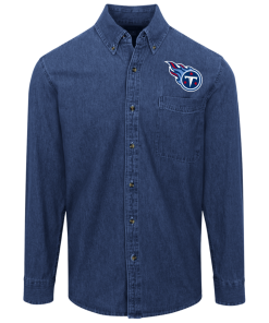 Tennessee Titans Logo Denim Shirt for Men and Women