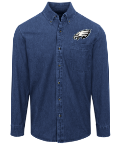 Alternative view of Philadelphia Eagles Logo Denim Shirt for Men and Women