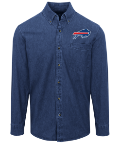 Alternative view of Buffalo Bills Logo Denim Shirt for Men and Women