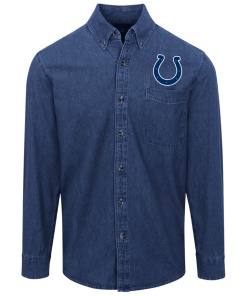 Alternative view of Indianapolis Colts Logo Denim Shirt for Men and Women
