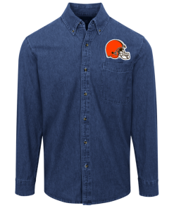 Cleveland Browns Logo Denim Shirt for Men and Women