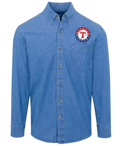 Texas Rangers Logo Denim Shirt for Men and Women