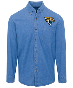 Jacksonville Jaguars Logo Denim Shirt – The Perfect Gift for Fans