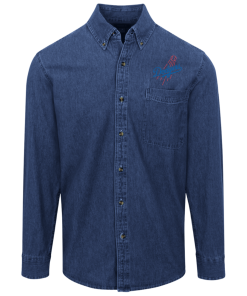 Alternative view of Los Angeles Dodgers Logo Denim Shirt for Men and Women