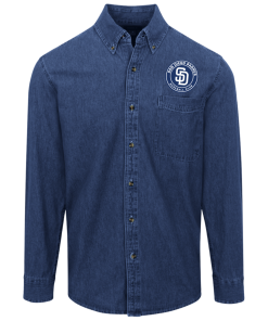 San Diego Padres Logo Denim Shirt