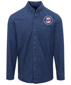 Alternative view of Minnesota Twins Logo Denim Shirt for Men and Women