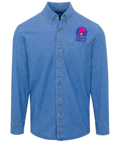 Taco Bell Logo Denim Shirt for Men and Women