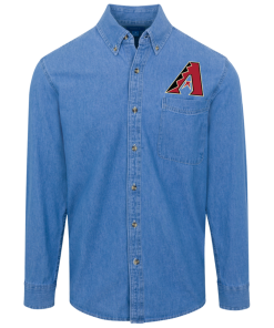 Arizona Diamondbacks Logo Denim Shirt for Men and Women