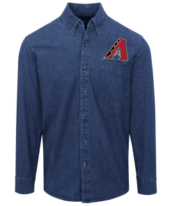 Alternative view of Arizona Diamondbacks Logo Denim Shirt for Men and Women