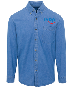 Alternative view of IHOP Logo Denim Shirt for Men and Women