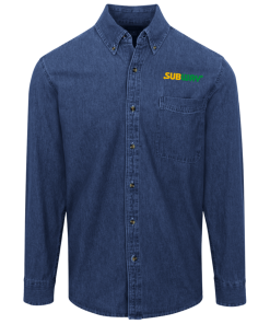 Alternative view of Subway Logo Denim Shirt for Men and Women
