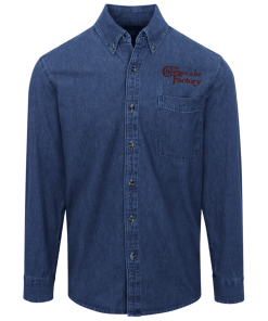 Alternative view of The Cheesecake Factory Logo Denim Shirt for Men and Women