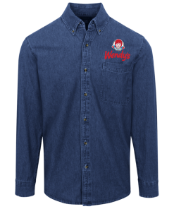 Alternative view of Wendy’s Logo Denim Shirt for Men and Women