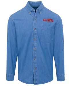 Alternative view of Outback Steakhouse Logo Denim Shirt for Men and Women