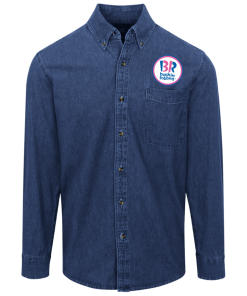 Alternative view of Baskin-Robbins Logo Denim Shirt for Men and Women