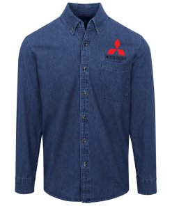 Alternative view of Mitsubishi logo Button Denim Shirt for Men and Women