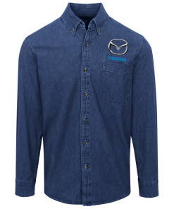 Alternative view of Mazda logo Button Denim Shirt for Men and Women
