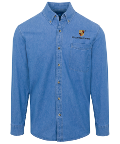Alternative view of Porsche logo Button Denim Shirt for Men and Women