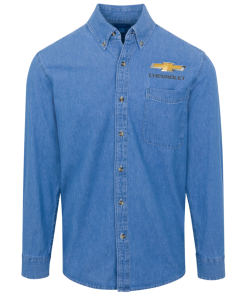 Alternative view of Chevrolet logo Denim Shirt for Men and Women