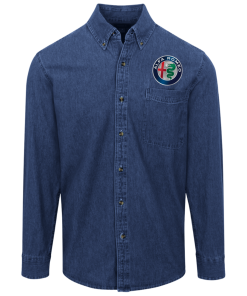 Alternative view of Alfa Romeo logo Denim Shirt for Men and Women