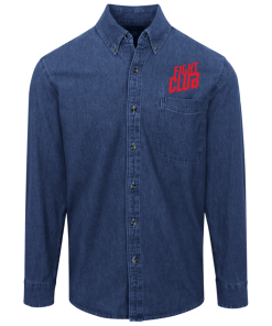 Alternative view of Fight Club logo Denim Shirt for Men and Women