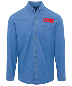 Rocky logo Denim Shirt for Men and Women