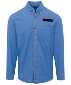 Alien logo Denim Shirt for Men and Women