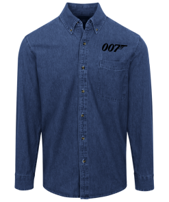Alternative view of James Bond logo Denim Shirt for Men and Women
