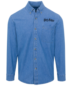Harry Potter logo Denim Shirt for Men and Women