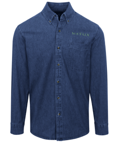 The Matrix logo Denim Shirt for Men and Women