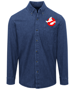 Alternative view of Ghostbusters logo Denim Shirt for Men and Women