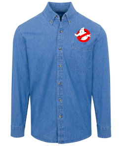 Ghostbusters logo Denim Shirt for Men and Women