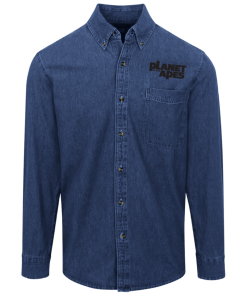 Alternative view of Planet of the Apes logo Denim Shirt for Men and Women