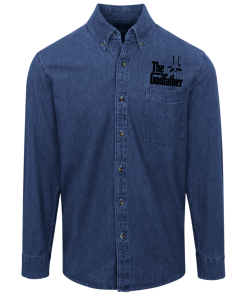 The Godfather logo Denim Shirt for Men and Women