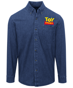 Alternative view of Toy Story logo Denim Shirt for Men and Women