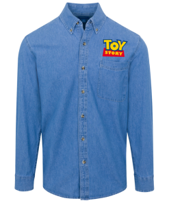 Toy Story logo Denim Shirt for Men and Women