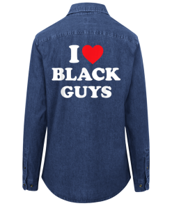 Alternative view of I Love Black Guys Shirt for Women