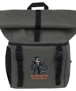 Alternative view of Alligator Alcatraz 18-Can Roll-Top Backpack Cooler