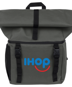Alternative view of IHOP 18-Can Roll-Top Backpack Cooler